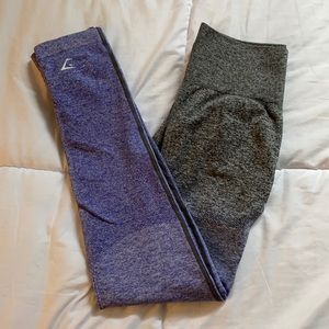 Gymshark ombré seamless leggings- Indigo/Black